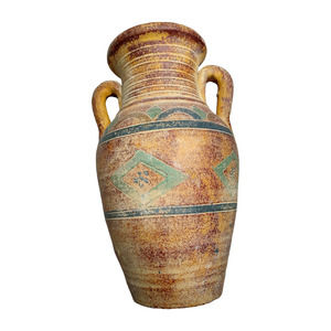 Vintage River Junction Pottery Works Large Earthenware Pot 13" Primitive Vase